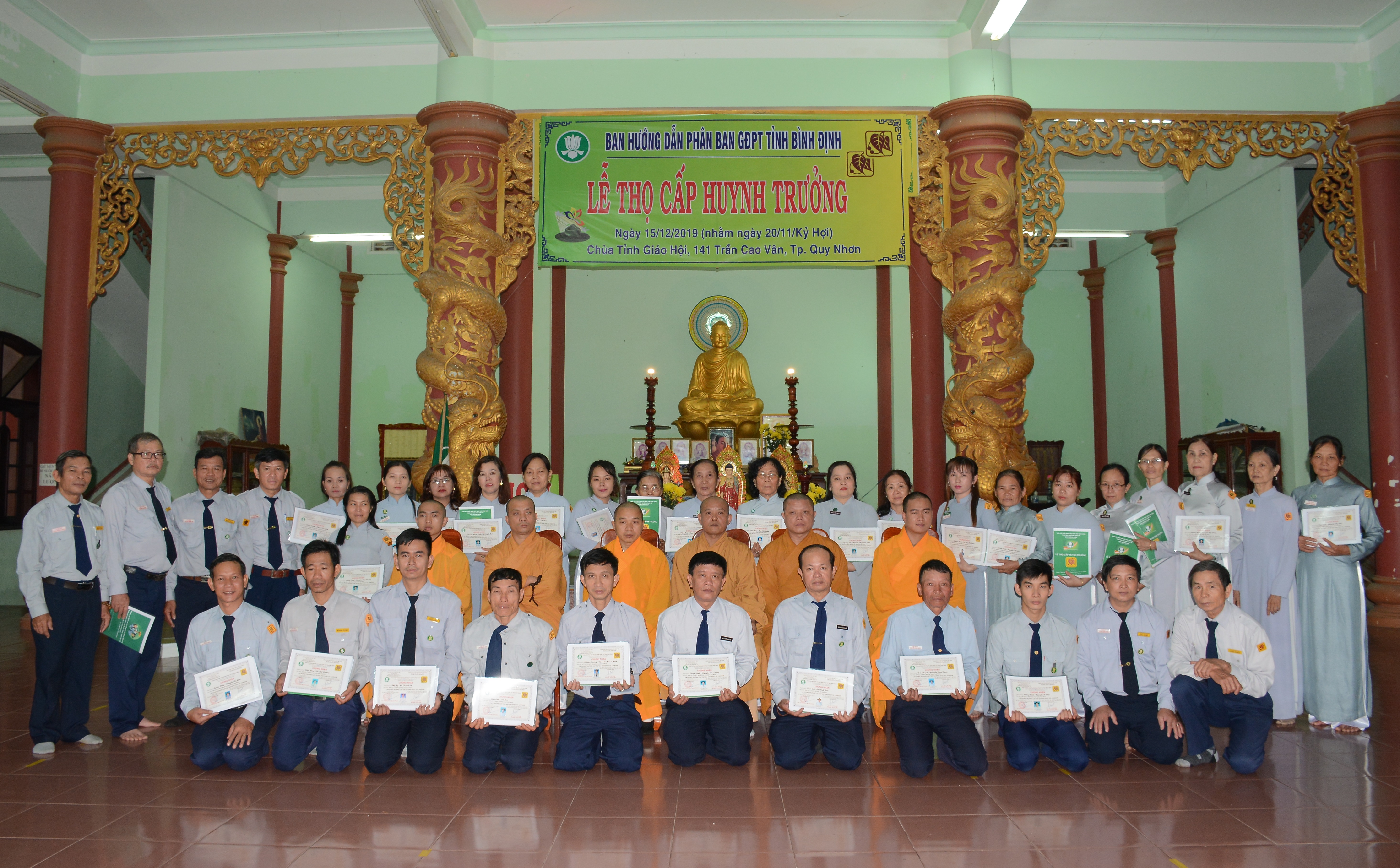 GĐPT tỉnh Bình Định: Lễ thọ cấp Huynh Trưởng năm 2019